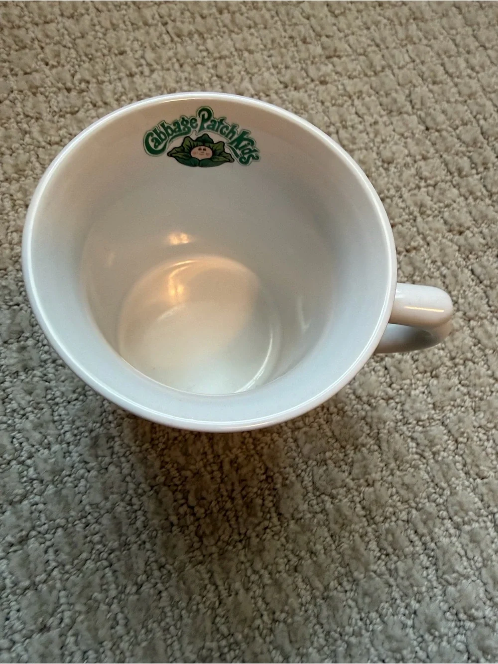 Cabbage Patch Kids Coffee Mug picnic bicycle Vintage 1984